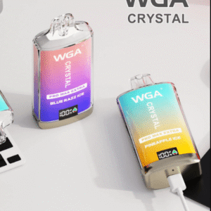 BLUE RAZZ ICE Crystal Pro Max 15000 Disposable Vape Wga Led Display Box Of 10
