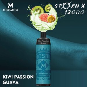 Mosmo Storm X Disposable Vape - 12K Puffs - Shisha Vape - Kiwi Passion Guava